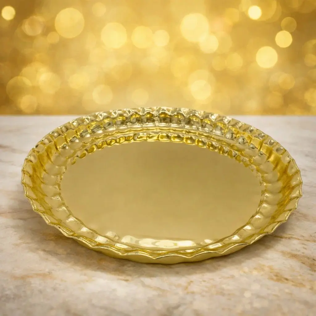صينية استانلس ذهبي 50سم*40