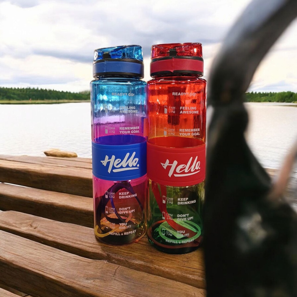 زجاجة رياضيه الوان 1000 مللي سيليكون [عبوه 80]