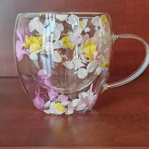 مج زجاج ورد [عبوه 60]