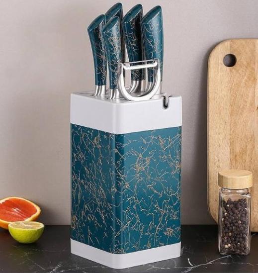 طقم سكاكين 5 و مقشره الوان [عبوه 12]