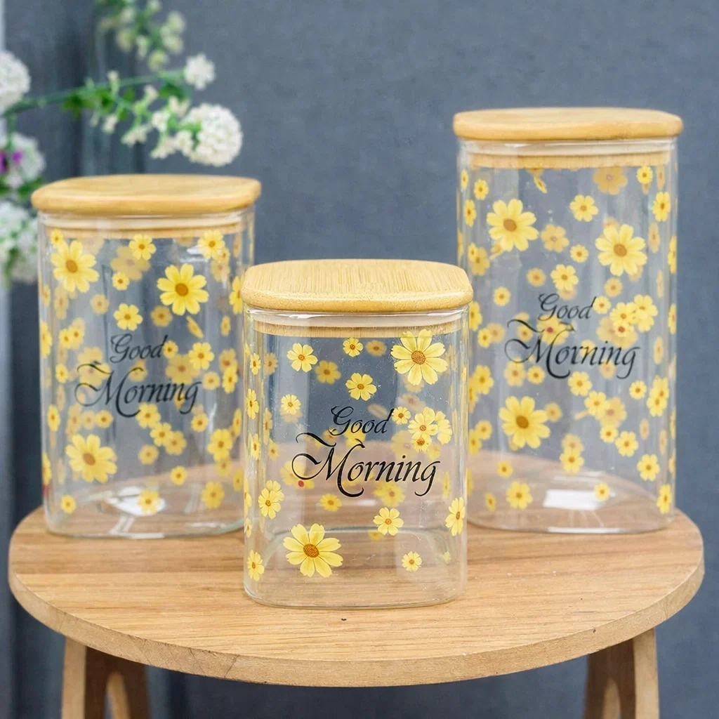 برطمان 3 زجاج مدور  2-1.2-1.5 لتر GM [ عبوة 16]