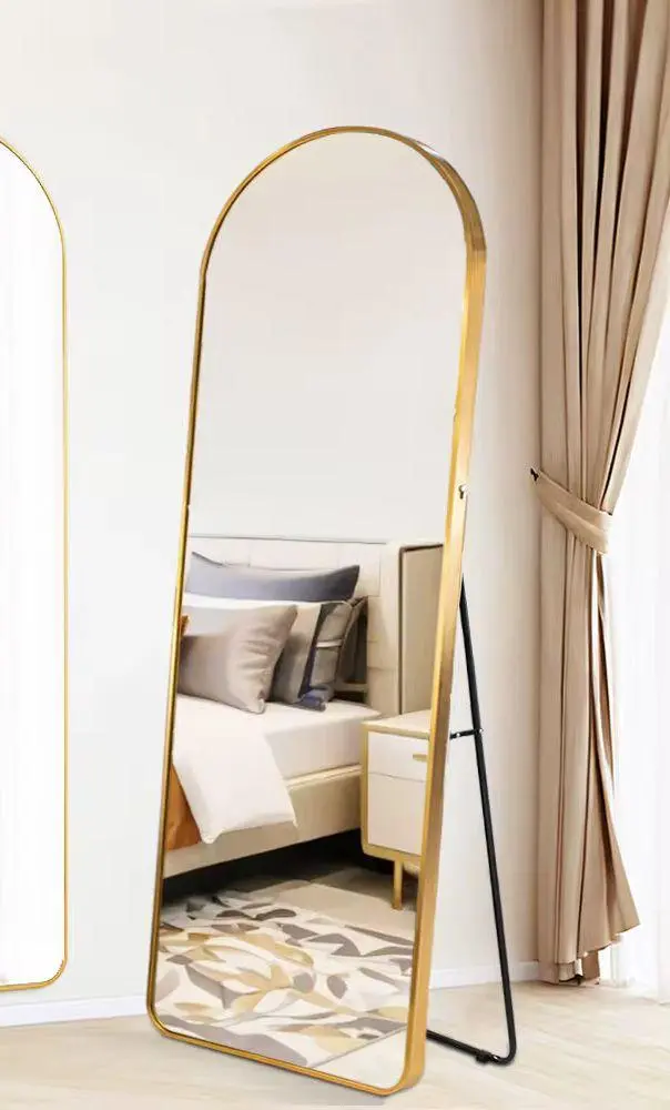 مرايا 60*160 سم ذهبي ضد الكسر بيضاوي X-270 [عبوه 4]