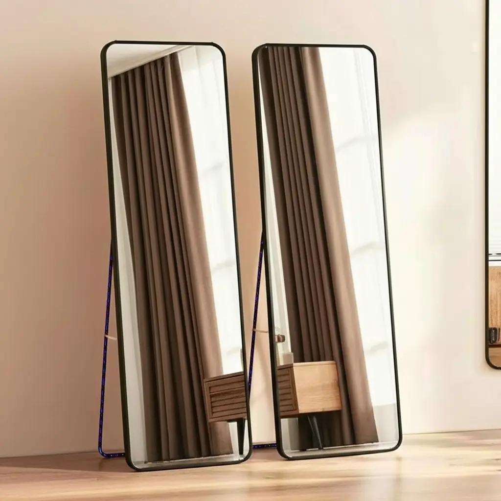 مرايا 60*160 سم اسود ضد الكسر مربع X-273 [عبوه 4]