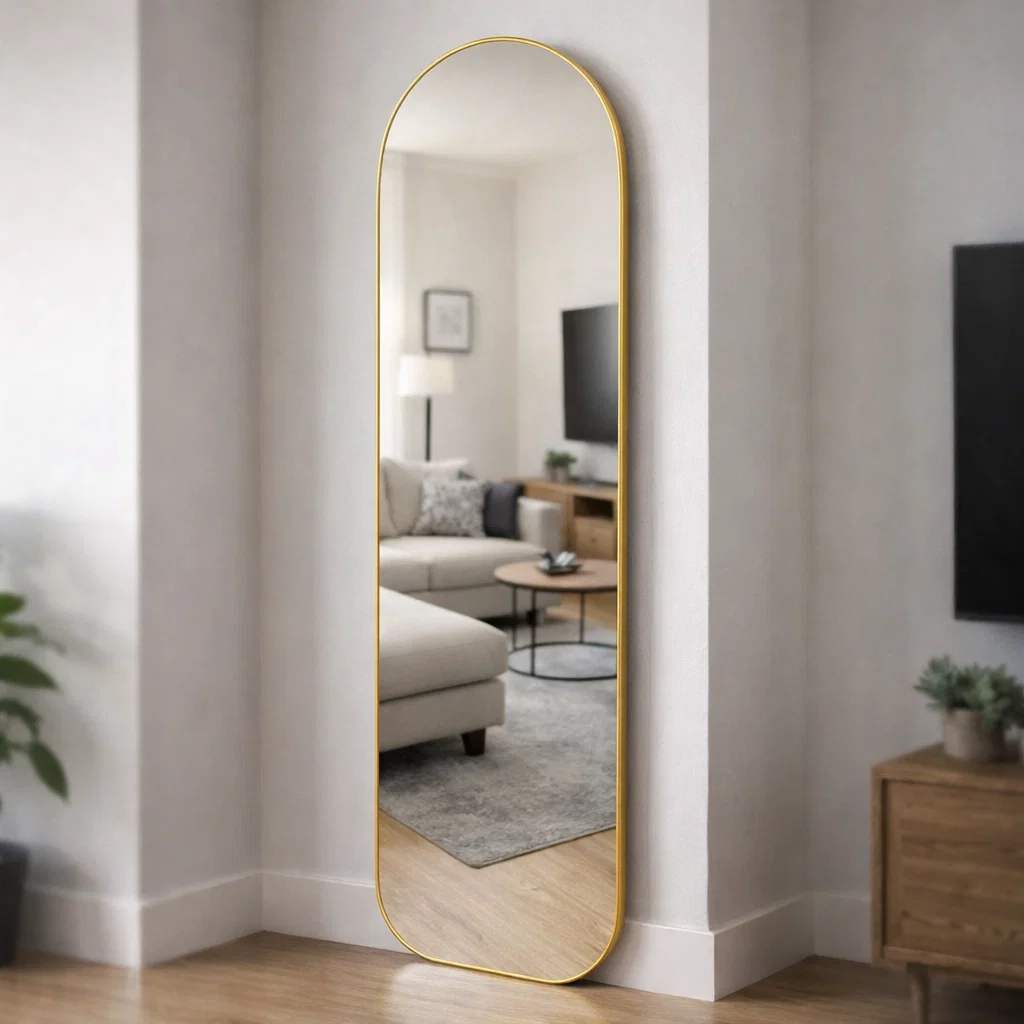 مرايا 40*160 سم ذهبي ضد الكسر مربع X-288 [عبوه 6]