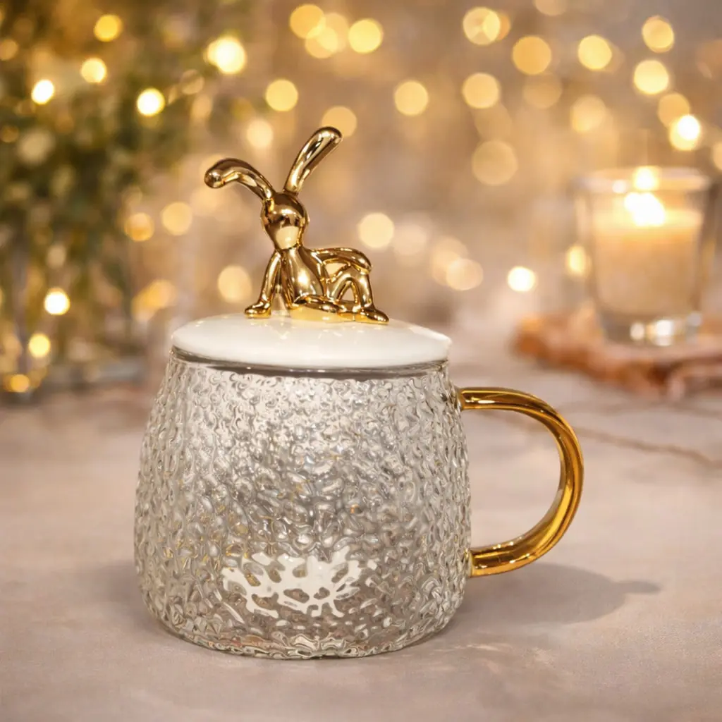 كوب زجاج ارنول غطا بورسلين * 60