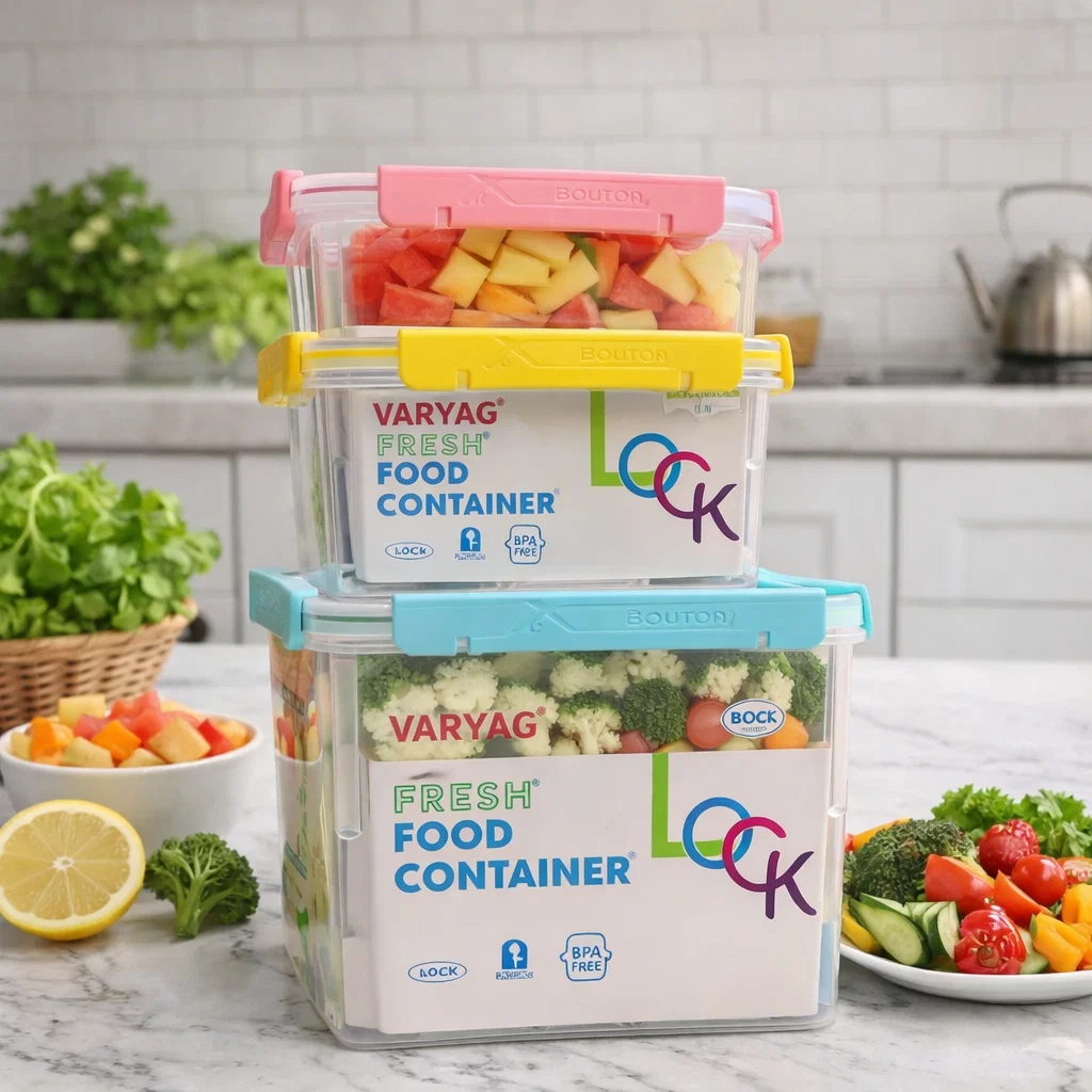 علب حفظ طعام بلاسيتك 3ق [عبوة 12 ]