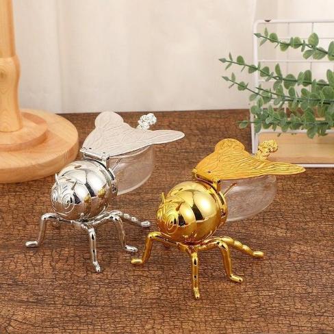 نحوله عسل جناح واحد ذهبي وسط [ عبوه 48]