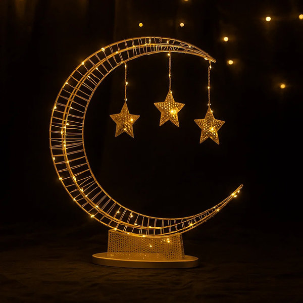 ديكور هلال مضيء جامبوا [ عبوة 6 ]