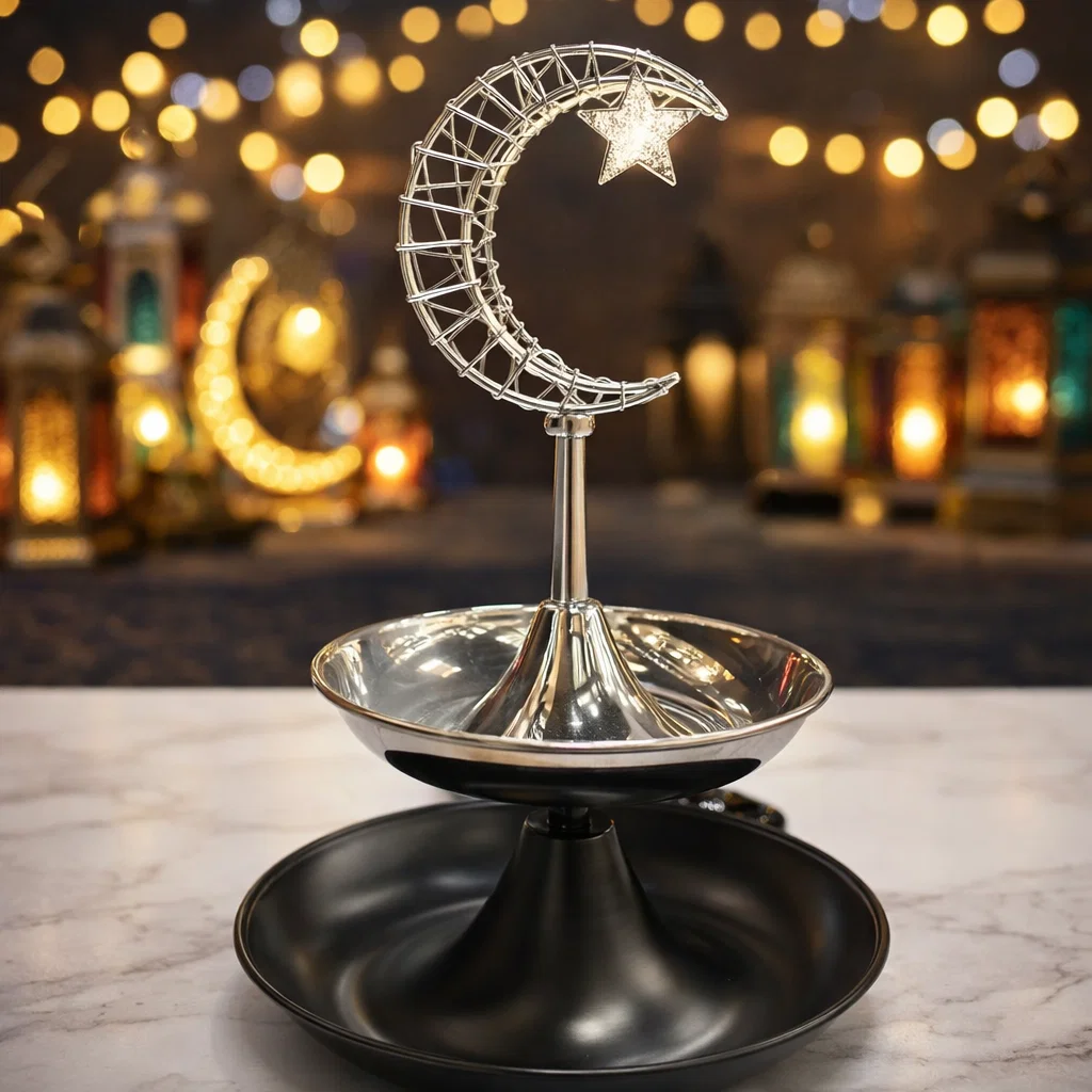 مضيفة شكل هلال دورين معدن [ عبوة 36 ]