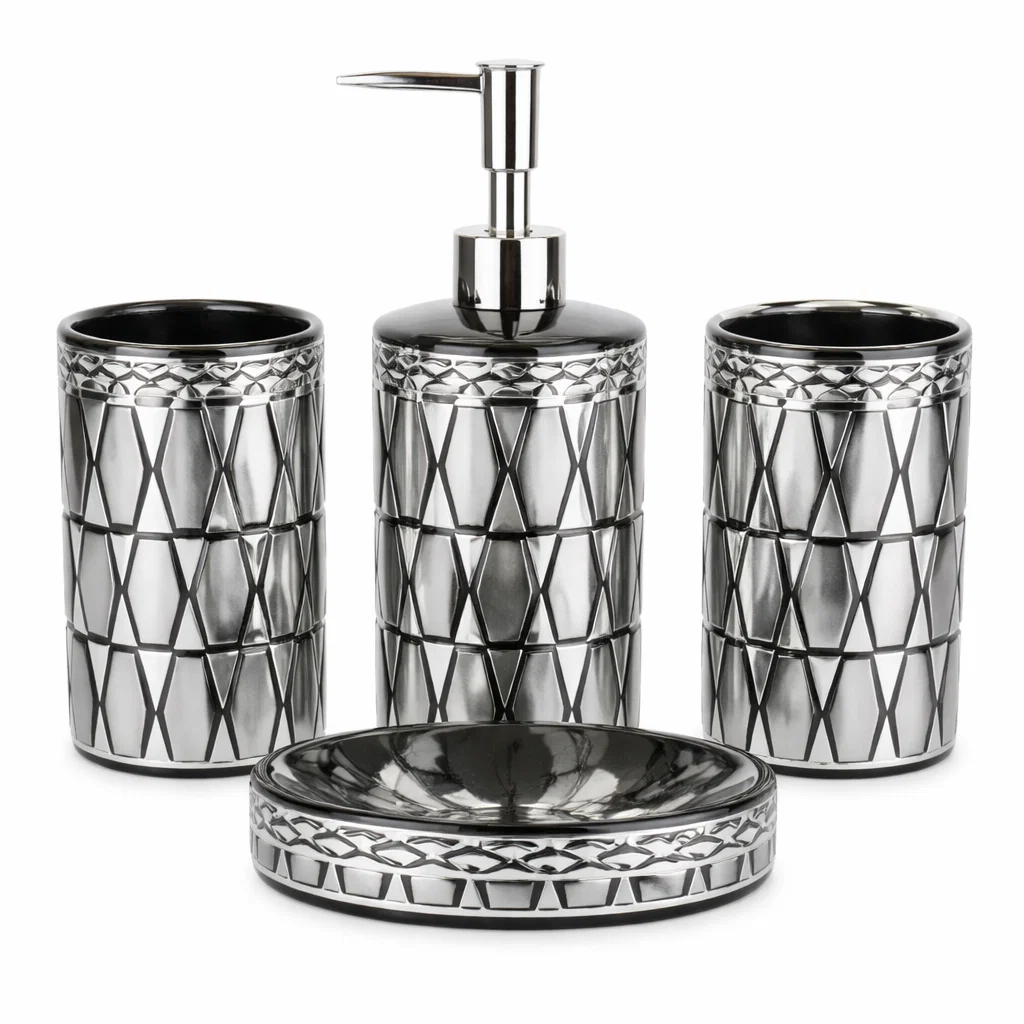 طقم حمام مذخرف 4 * 24