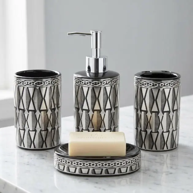 طقم حمام مذخرف 4 * 24