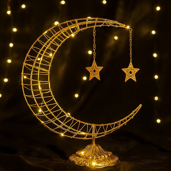 ديكورهلال رمضان وسط [ عبوة 24 ]