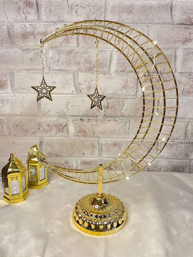 ديكورهلال رمضان كبير [ عبوة 24 ]