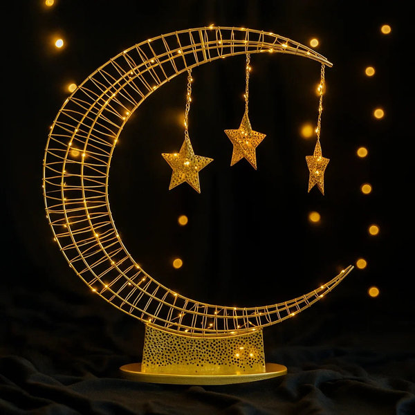 ديكور هلال مضيء سوبرجامبوا [ عبوة 4 ]