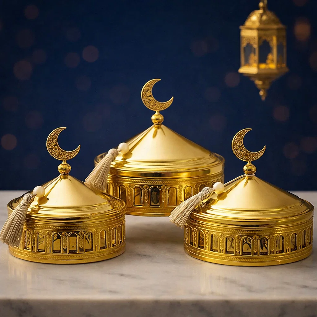 طقم كاندي اسلامي 3 ق ذهبي [عبوة 24 ]