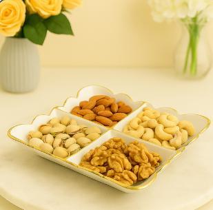 سرفيس بورسلين مقسم 10.5 بوصه (26 سم) [ عبوة 24 ]