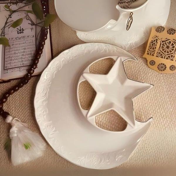 طبق بورسلين هلال 12 بوصه ( 30 سم) [ عبوة 24 ]