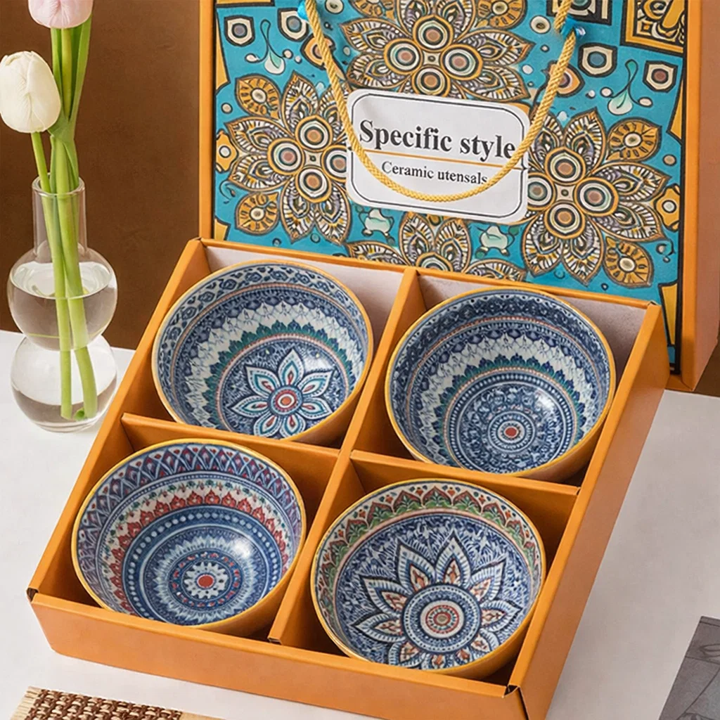 طقم بولة 4 ق رسومات [عبوة 24 ]