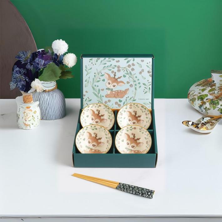 طقم بولة 4 ق رسومات [عبوة 24 ]