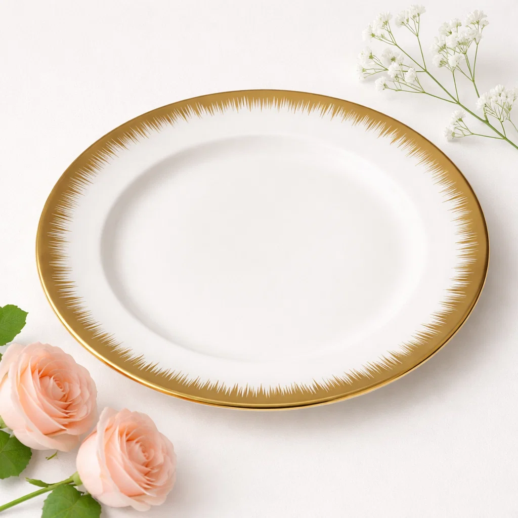 سرفيس بورسلين مسطوح 14 بوصه (35 سم) [ عبوة 20 ]