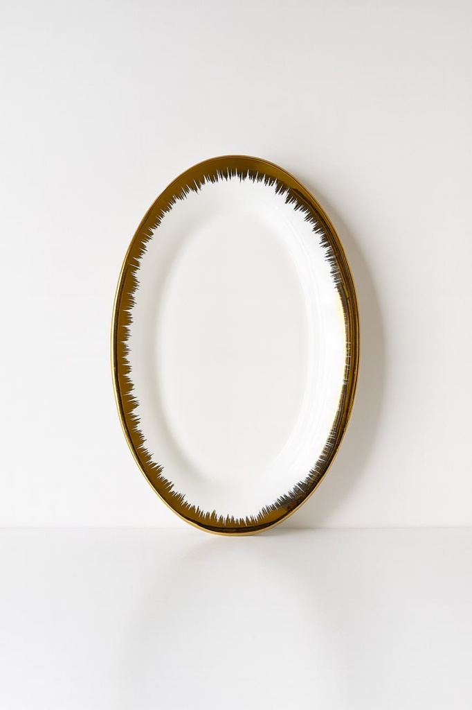 سرفيس بورسلين بيضاوي (40 سم) [ عبوة 15 ]