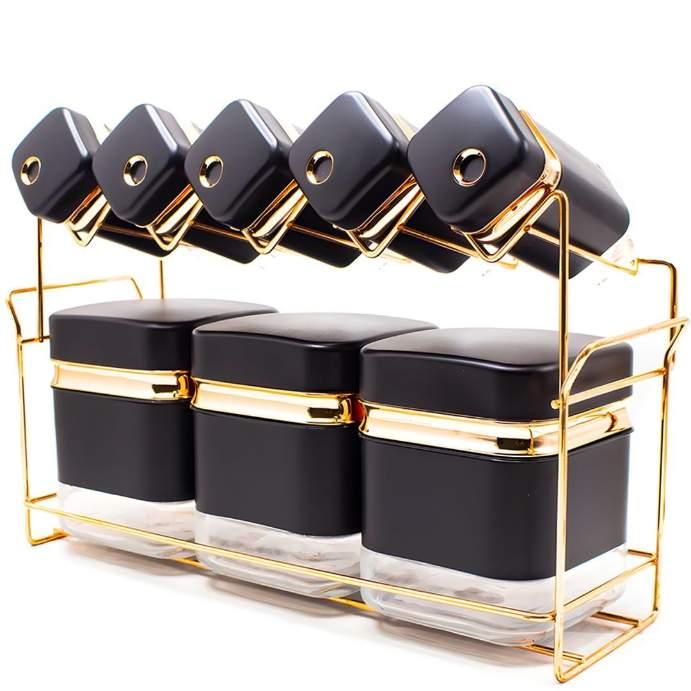 طقم توابل زجاج*8