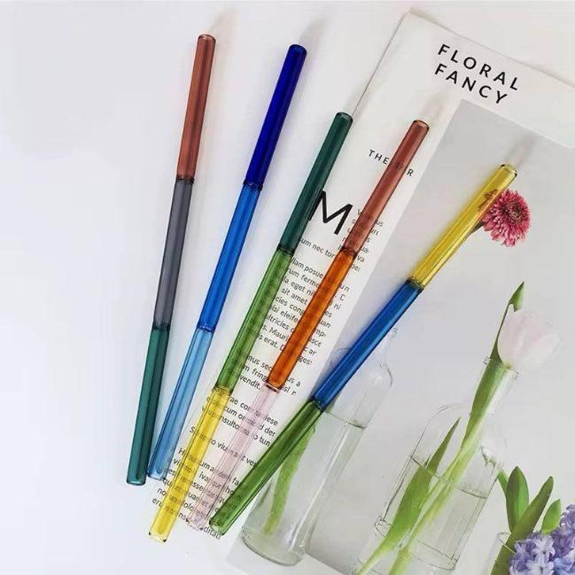 طقم 4 شاليموه زجاج الوان [ عبوة 100 ]