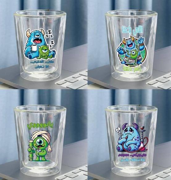 كوب زجاج [ عبوة 100 ]