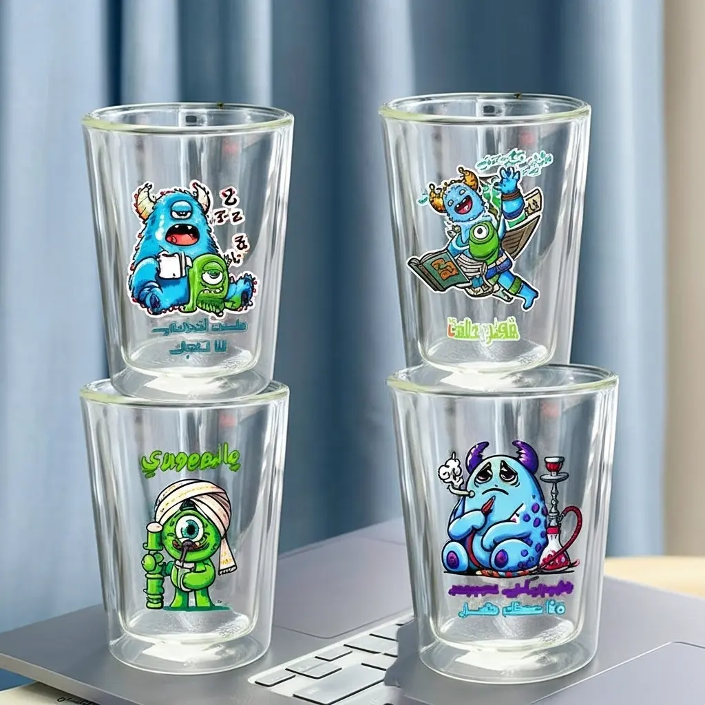 كوب زجاج [ عبوة 100 ]