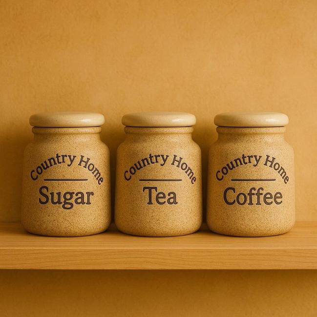 طقم توابل بورسلين 3 برطمان كبير ( عبوة 12)