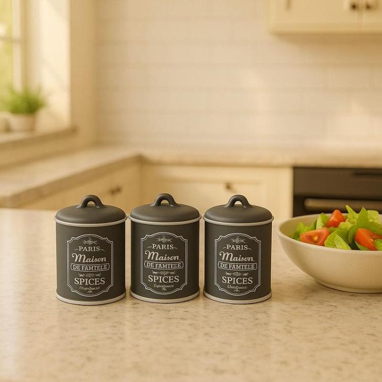 طقم بورسلين توابل 3 ق ( عبوة 18)