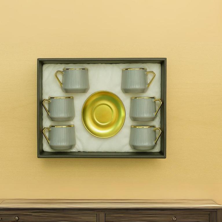 طقم قهوه 6 ق بورسلين ( عبوة 24)