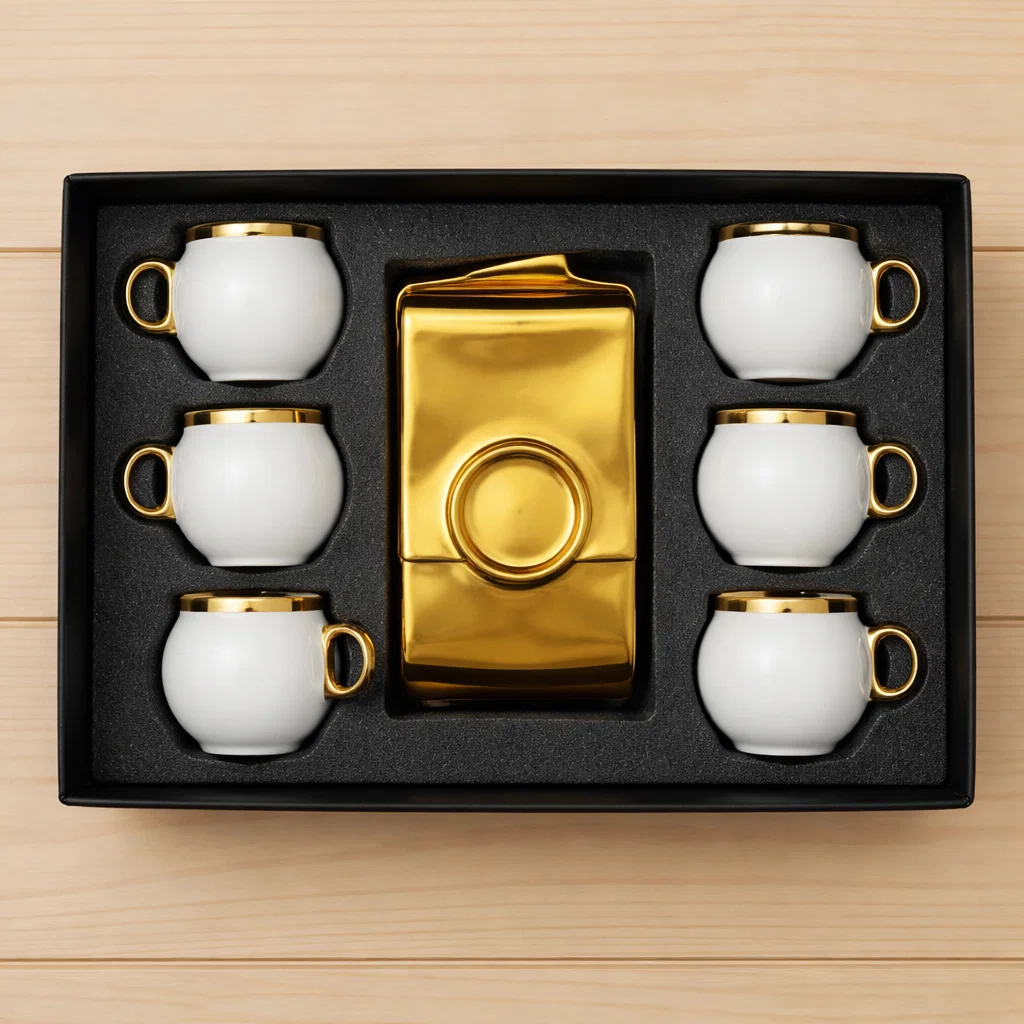 طقم قهوه 6 ق بورسلين ( عبوة 24)