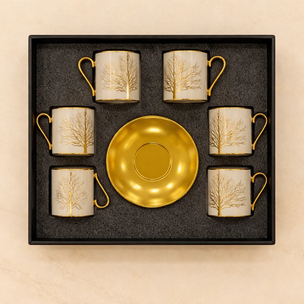 طقم قهوه 6 ق بورسلين ( عبوة 18)