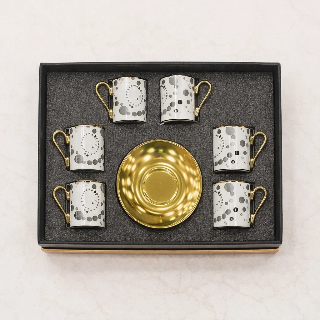 طقم قهوه 6 ق بورسلين ( عبوة 24)