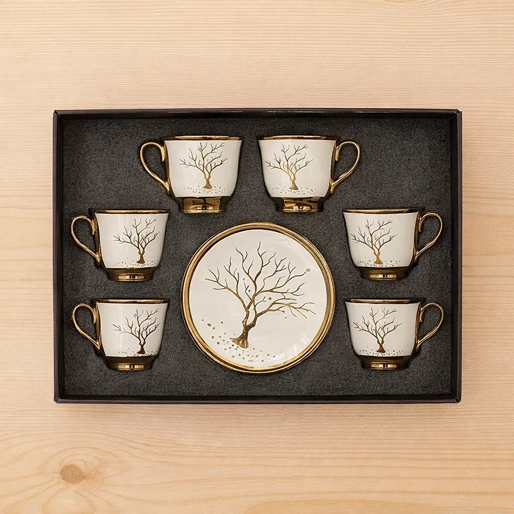 طقم قهوه 6 ق بورسلين ( عبوة 20)