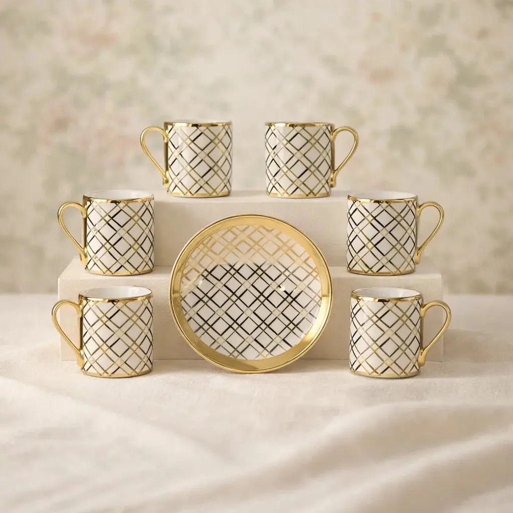 طقم قهوه 6 ق بورسلين ( عبوة 24)