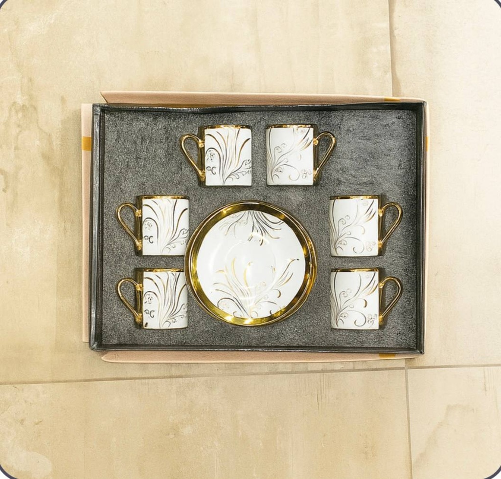 طقم قهوه 6 ق بورسلين ( عبوة 24)