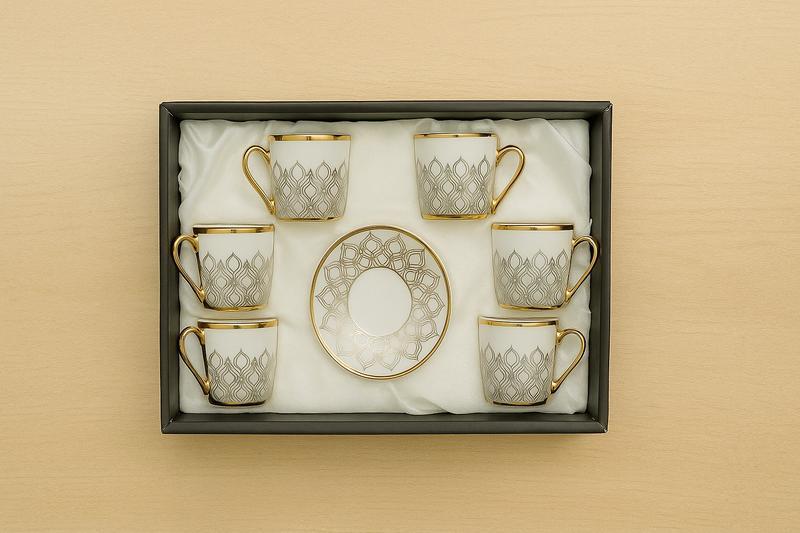 طقم قهوه 6 ق بورسلين ( عبوة 20)