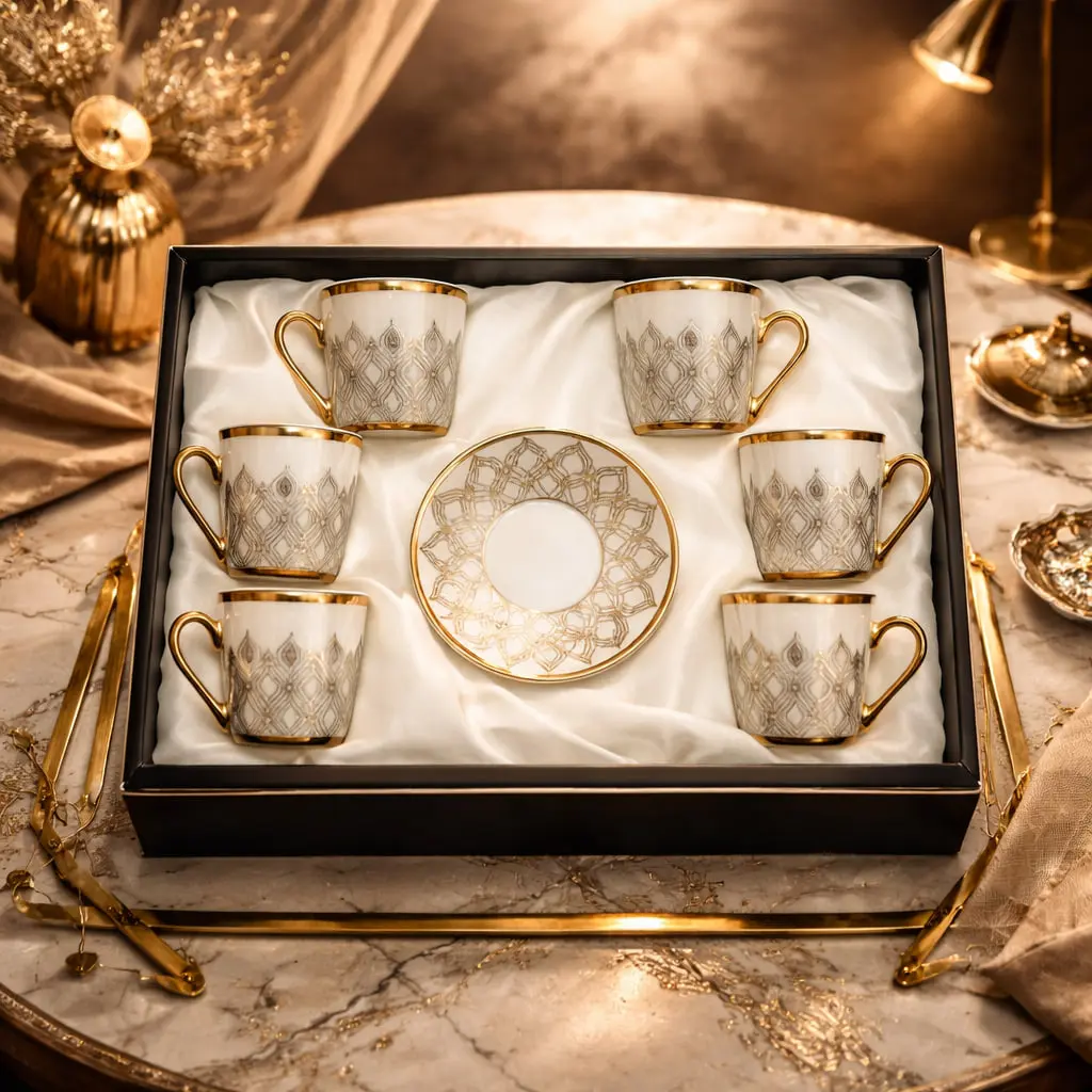 طقم قهوه 6 ق بورسلين ( عبوة 20)