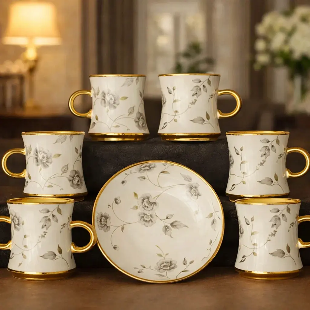 طقم قهوه 6 ق بورسلين ( عبوة 20)