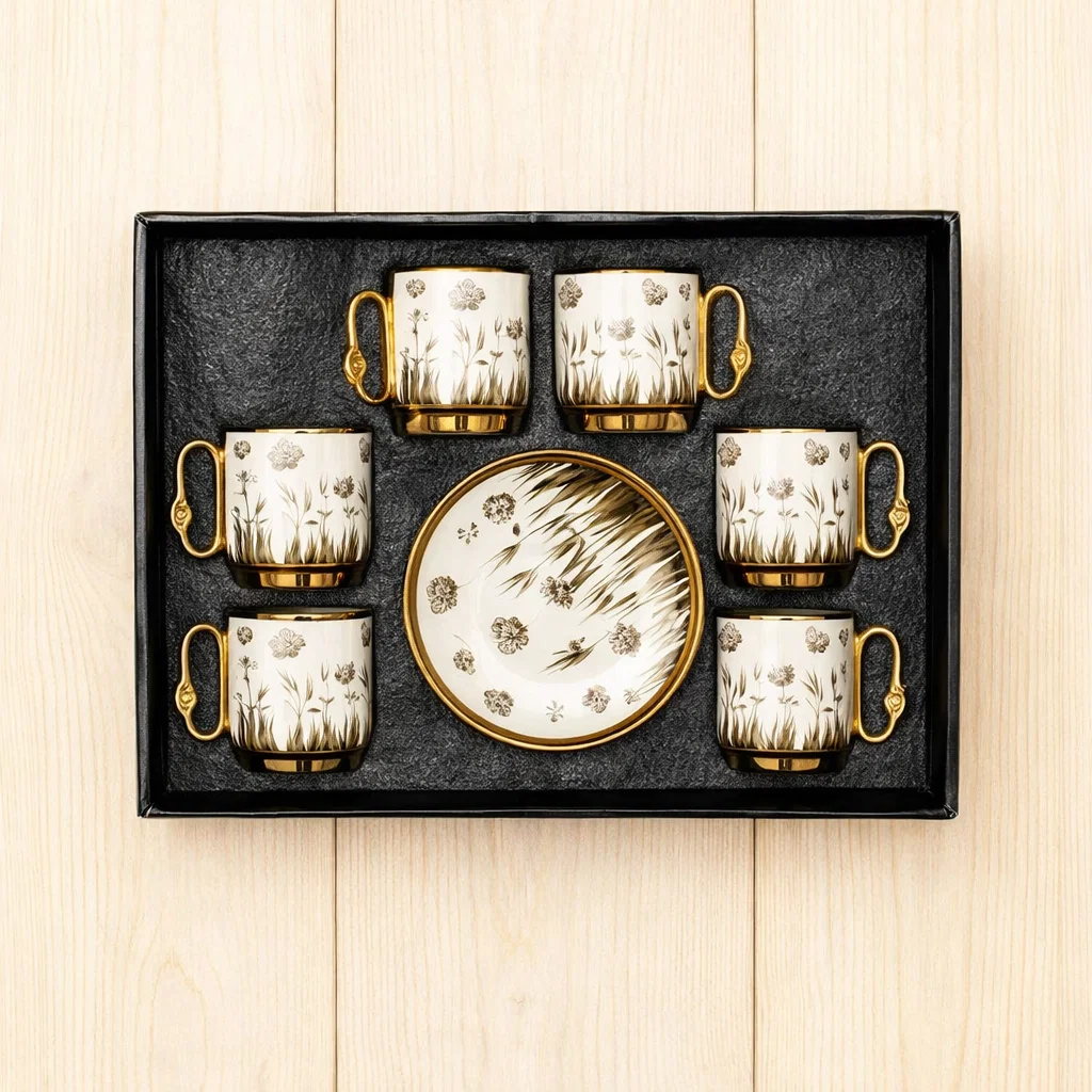 طقم قهوه 6 ق بورسلين ( عبوة 20)