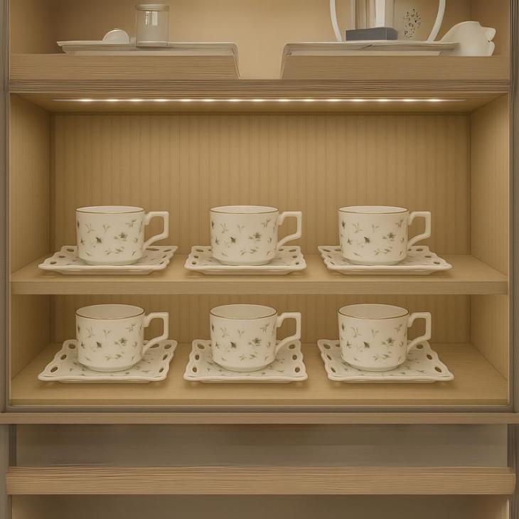 طقم قهوه 6 ق بورسلين ( عبوة 20)