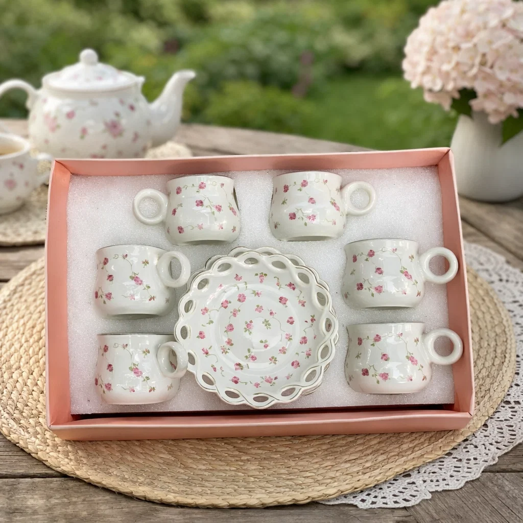 طقم قهوه 6 ق بورسلين ( عبوة 20)