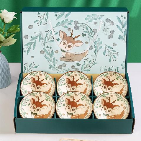 طقم بولة 6 ق رسومات [عبوة 20 ]