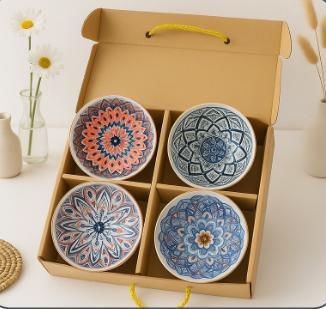 طقم بولة 4 ق رسومات [عبوة 24 ]