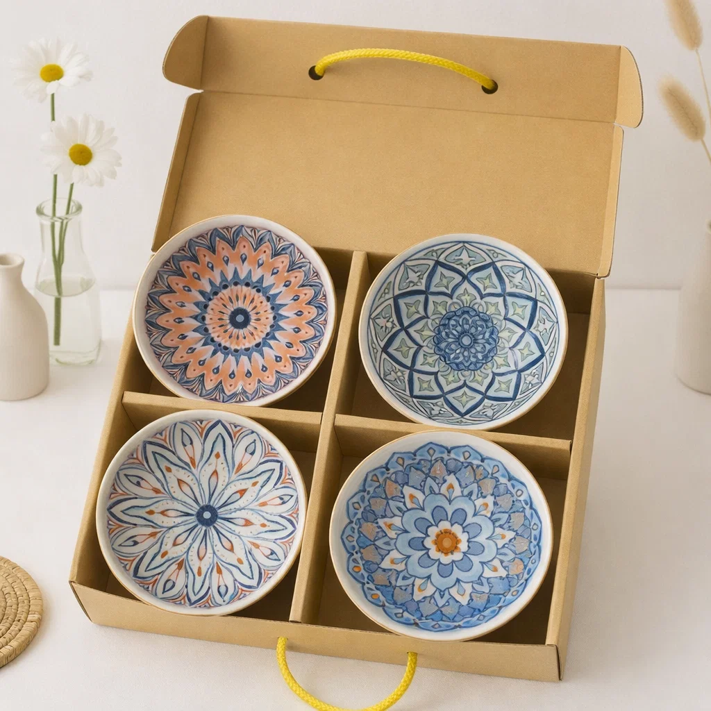 طقم بولة 4 ق رسومات [عبوة 24 ]