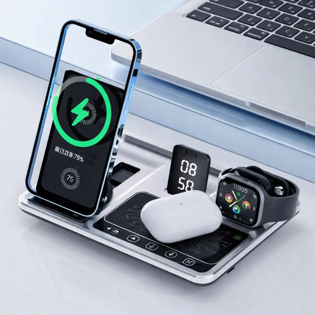 شاحن موبيل و ساعه و سماعات و منبه و استاند موبيل [عبوة 20]