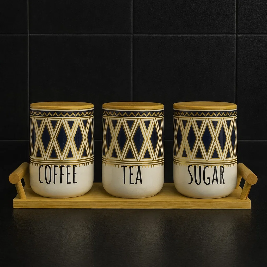 طقم شاي وقهوة وسكر خذف [ عبوة 12 ]