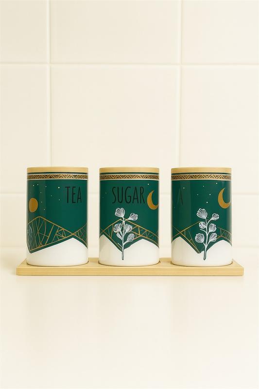 طقم شاي وسكر وقهوة [ عبوة 12 ]